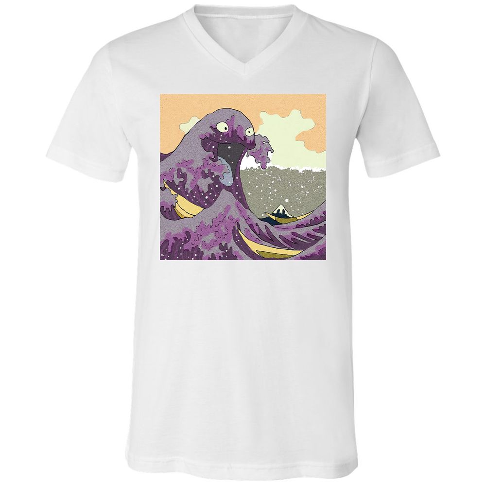 Unisex V-Neck T-Shirt - 9ERJ51Z8 - White - 5