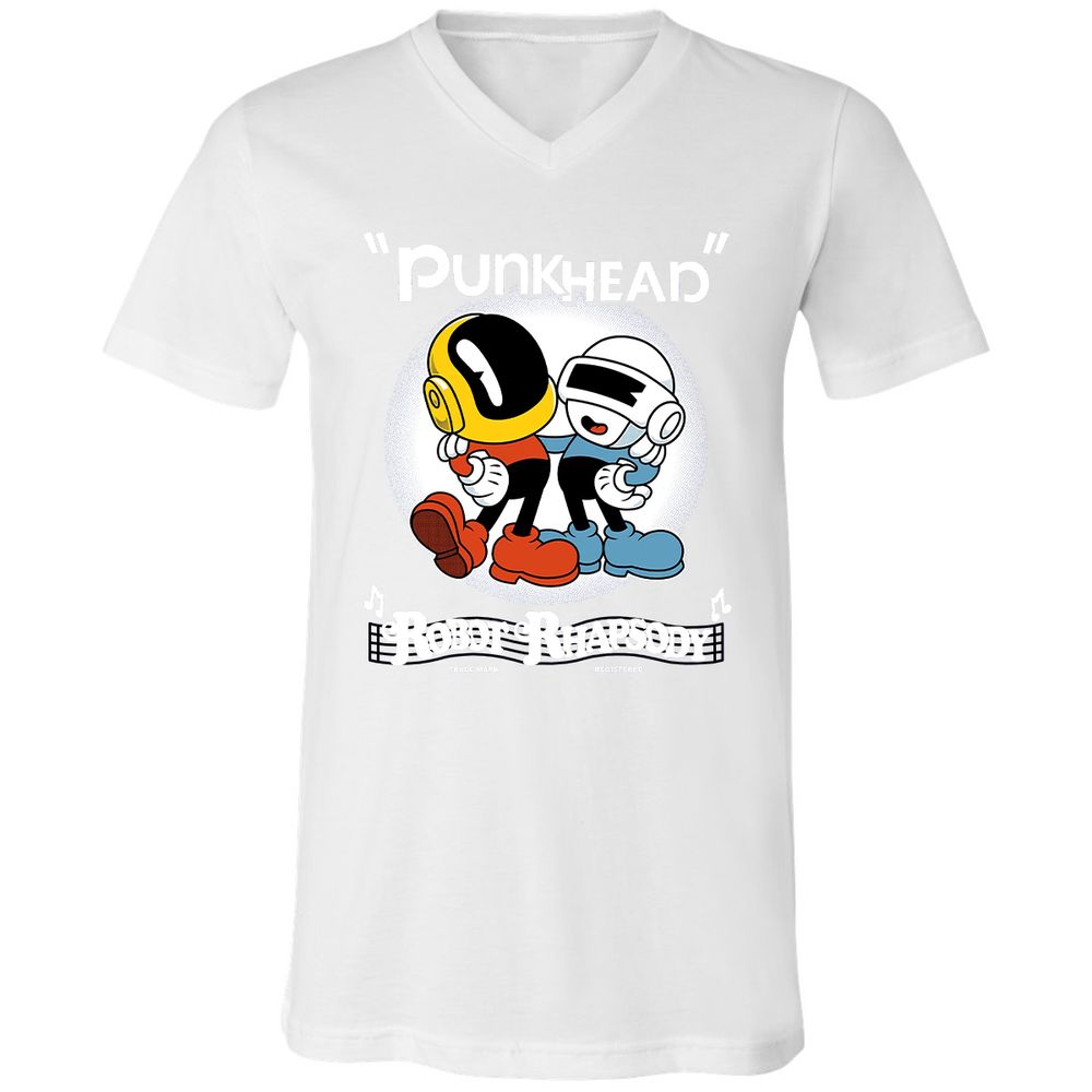 Unisex V-Neck T-Shirt - 4U1AL3HQ - White - 5
