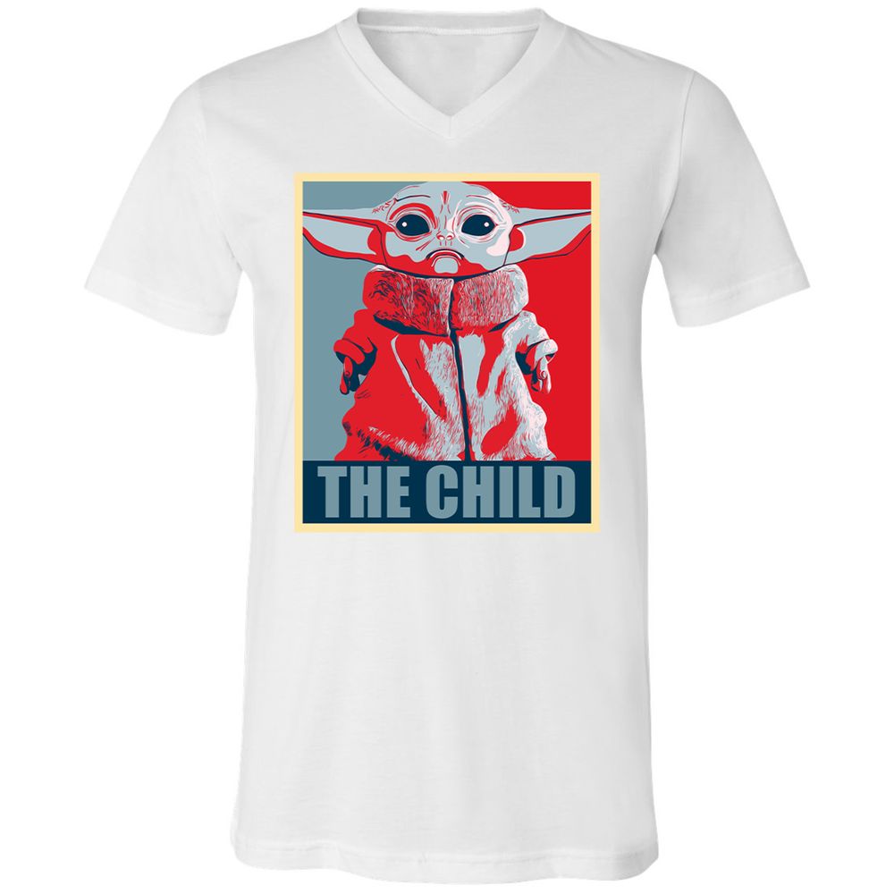 Unisex V-Neck T-Shirt - KJCUV2SZ - White - 5
