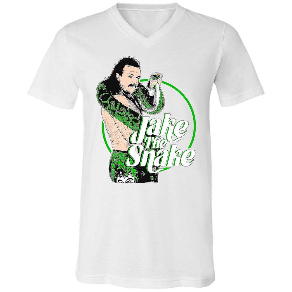 Unisex V-Neck T-Shirt - 93A7UFG5 - White - 5