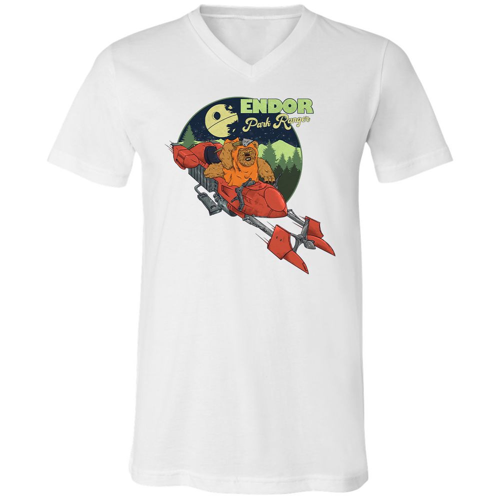 Unisex V-Neck T-Shirt - CAPV64QA - White - 5