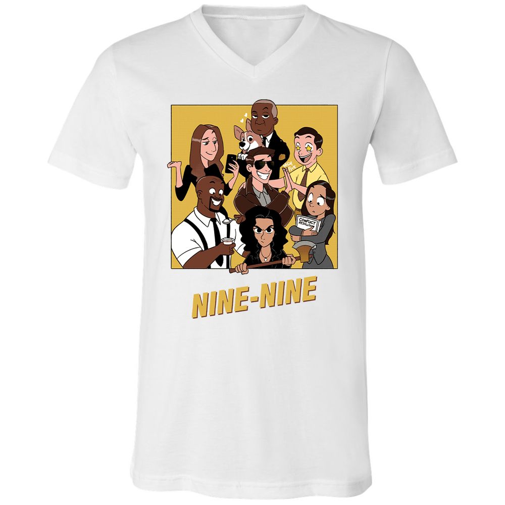 Unisex V-Neck T-Shirt - 4BV5DV12 - White - 5