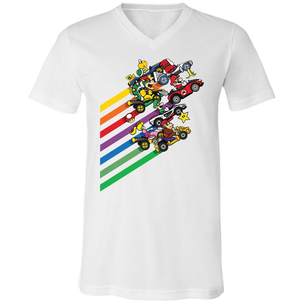 Unisex V-Neck T-Shirt - FB6G6S4G - White - 5