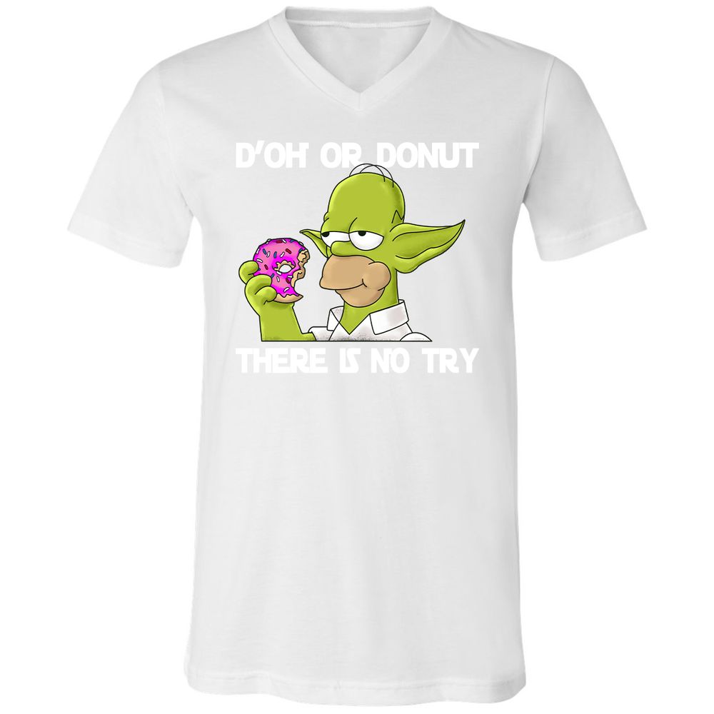 Unisex V-Neck T-Shirt - 2MYUGHFX - White - 5
