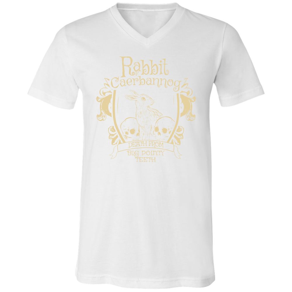 Unisex V-Neck T-Shirt - ZATJH2M6 - White - 5