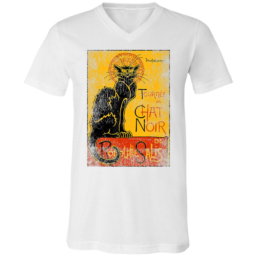 Unisex V-Neck T-Shirt - C1J6LBJW - White - 5