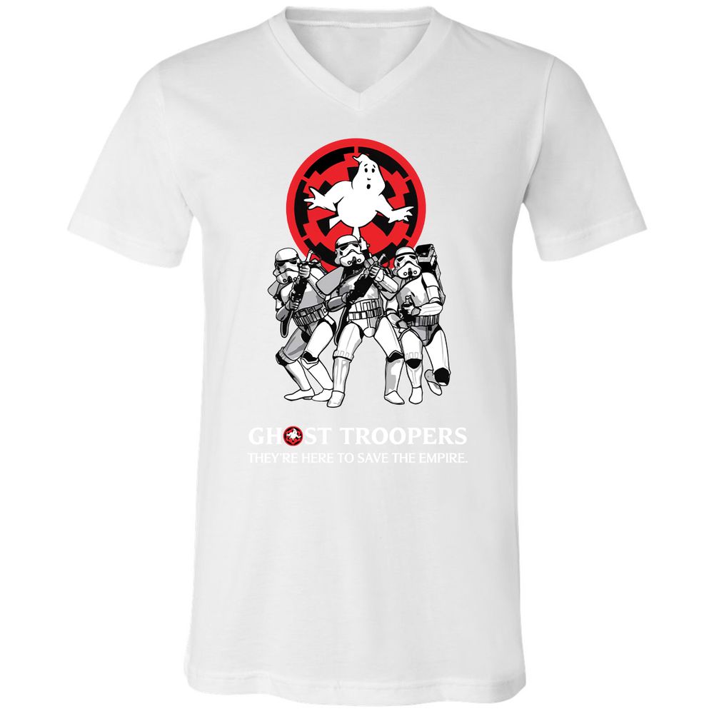 Unisex V-Neck T-Shirt - JMN9HP1D - White - 5