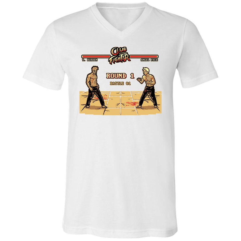 Unisex V-Neck T-Shirt - YW5DZ948 - White - 5