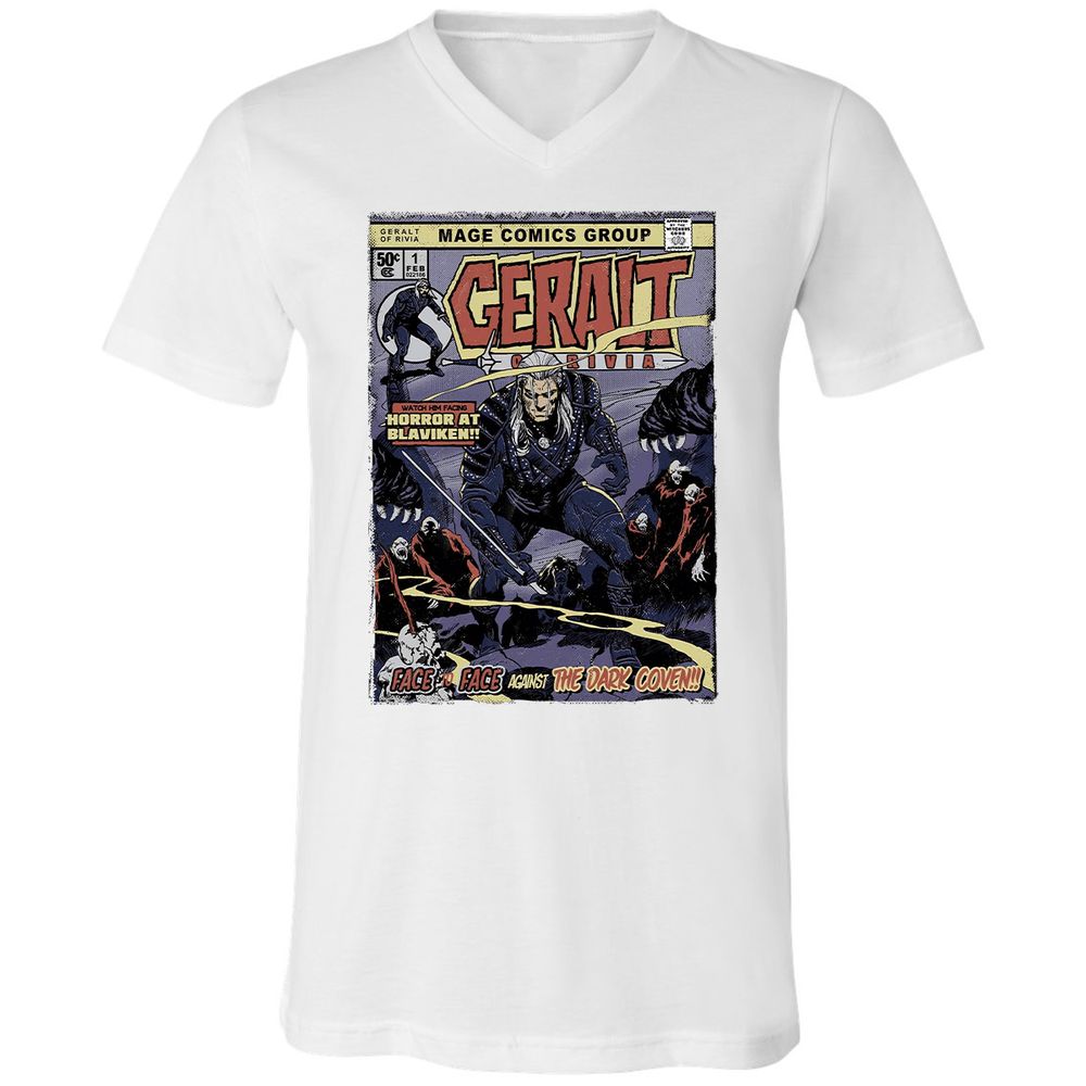 Unisex V-Neck T-Shirt - LJC29JX4 - White - 5