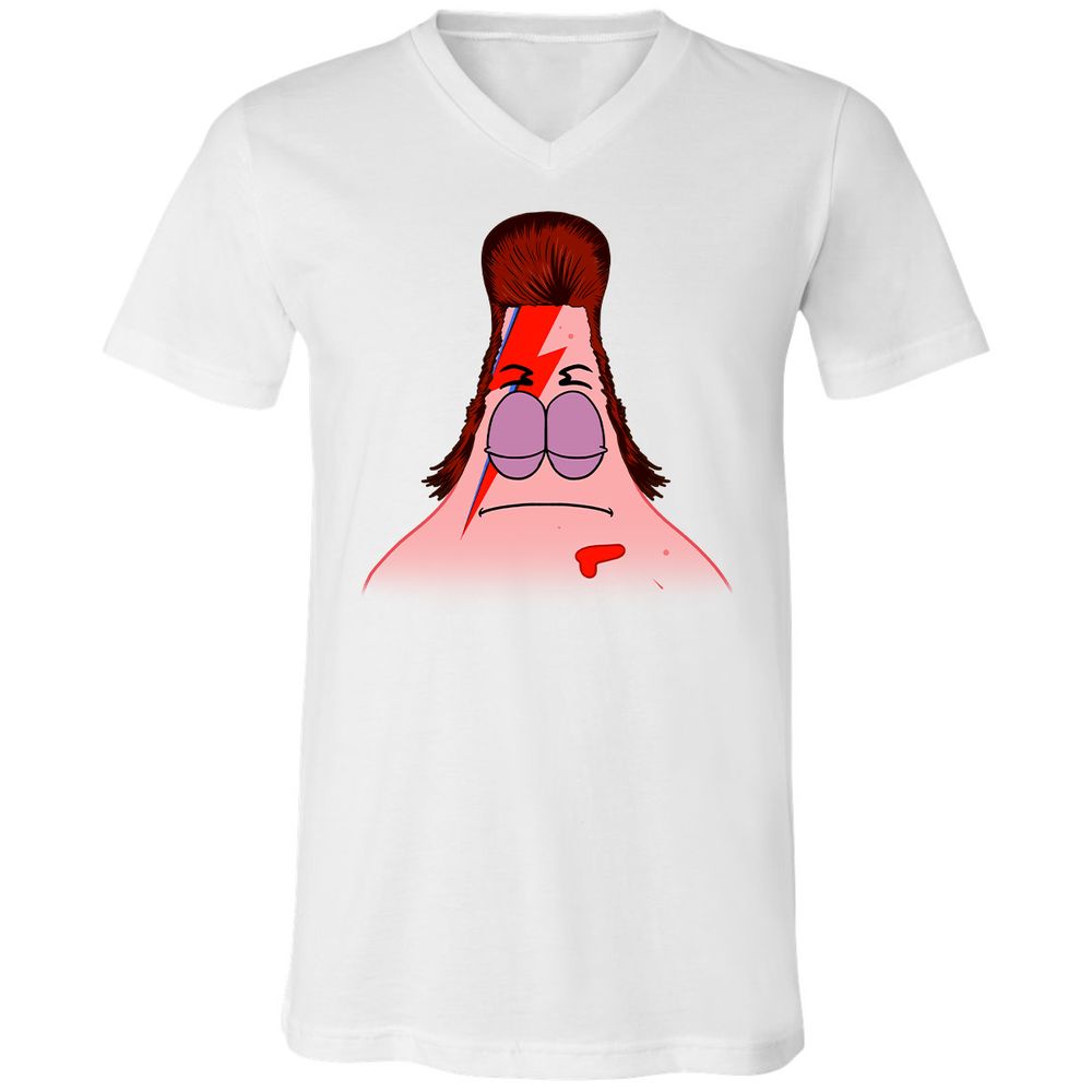 Unisex V-Neck T-Shirt - 6GPV7P1U - White - 5