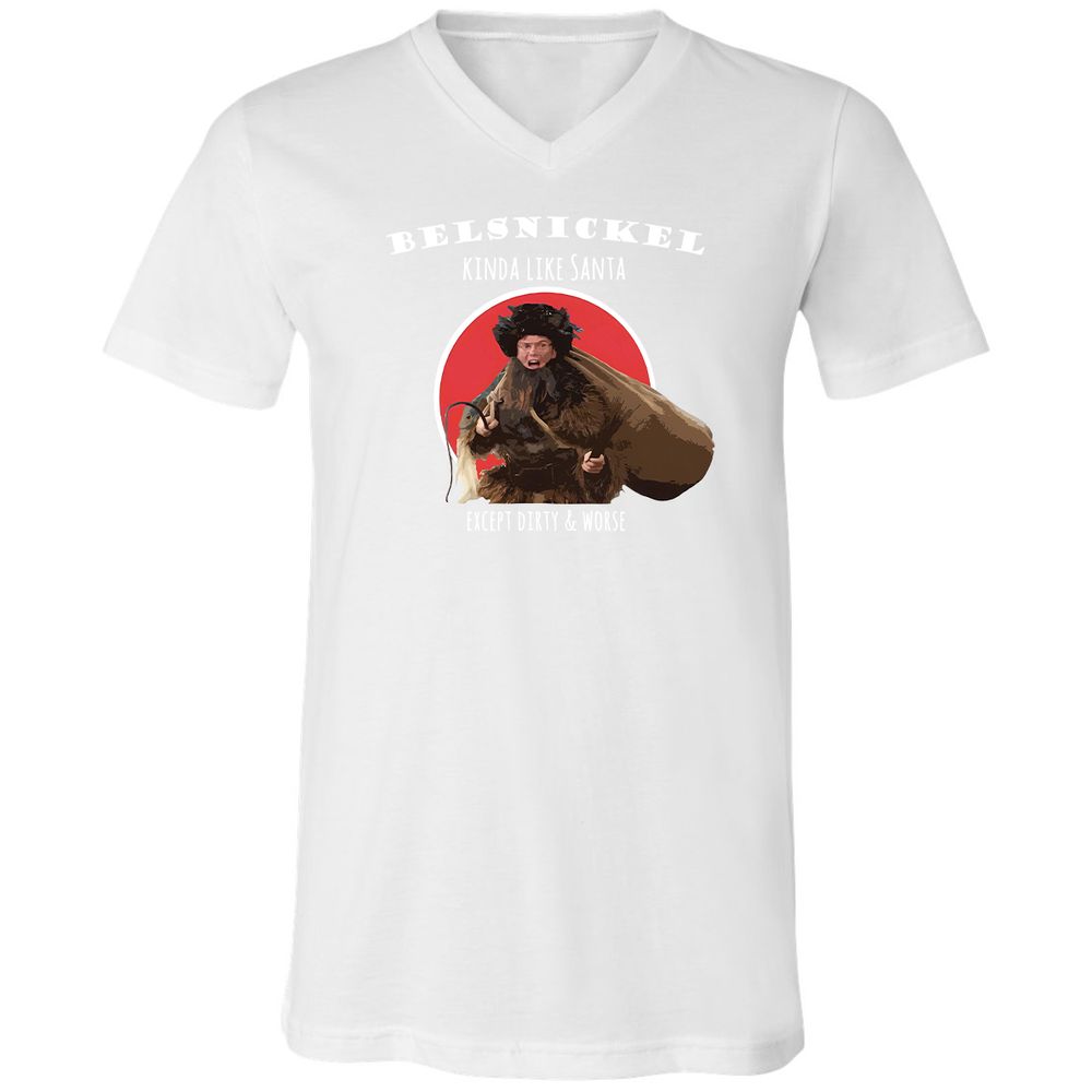 Unisex V-Neck T-Shirt - NGUV9QXA - White - 5