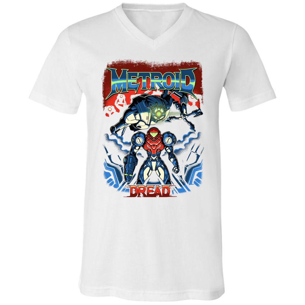 Unisex V-Neck T-Shirt - 37PHZRGR - White - 5