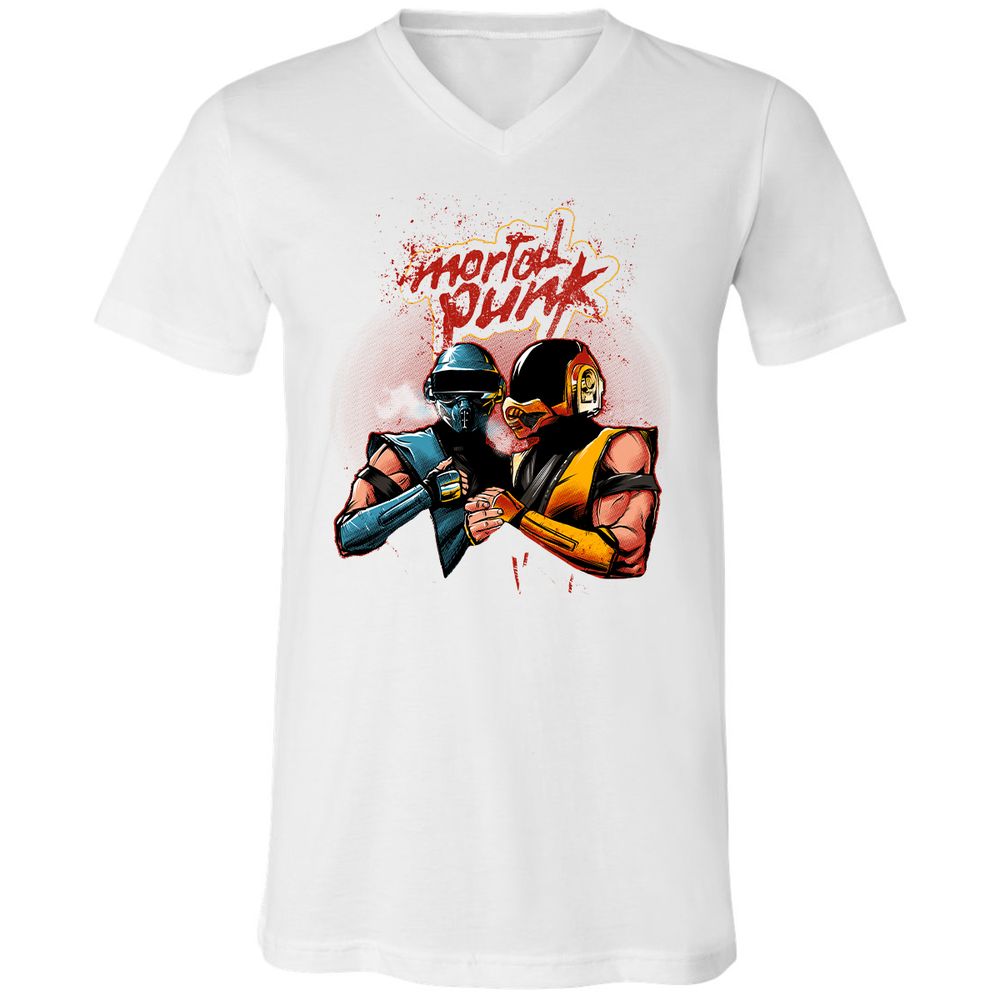 Unisex V-Neck T-Shirt - 4CFC43DX - White - 5