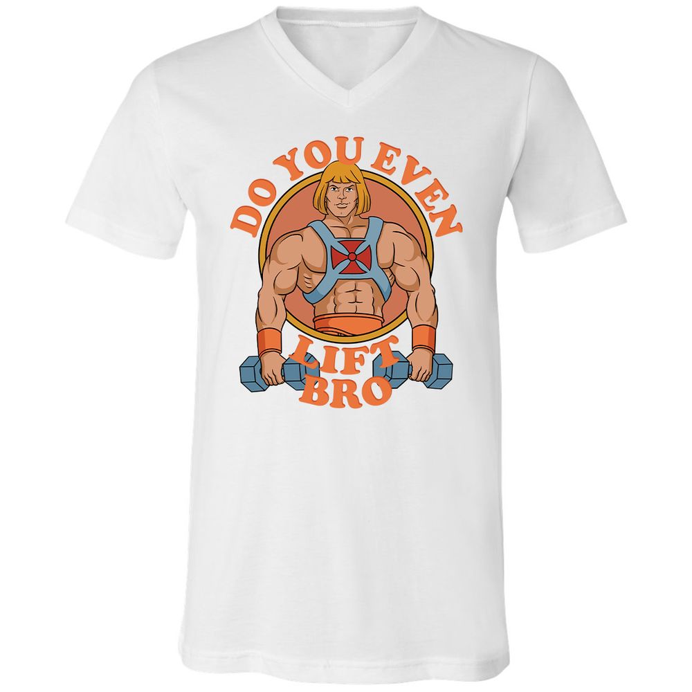 Unisex V-Neck T-Shirt - 7D3ZNB81 - White - 5