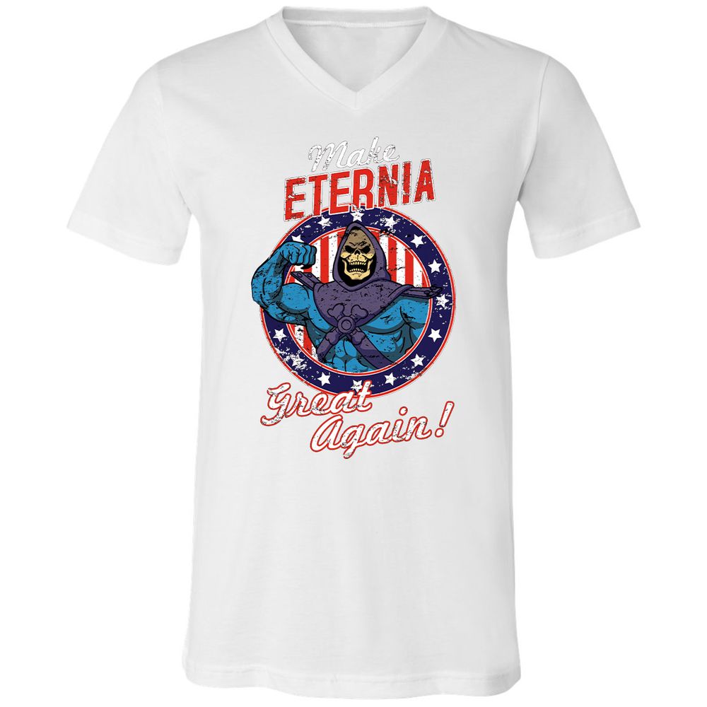 Unisex V-Neck T-Shirt - BD83X9MU - White - 5