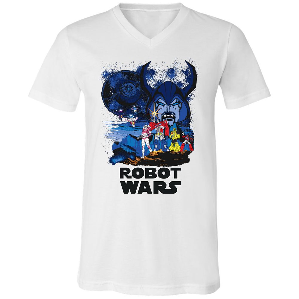 Unisex V-Neck T-Shirt - J4VTJHXN - White - 5