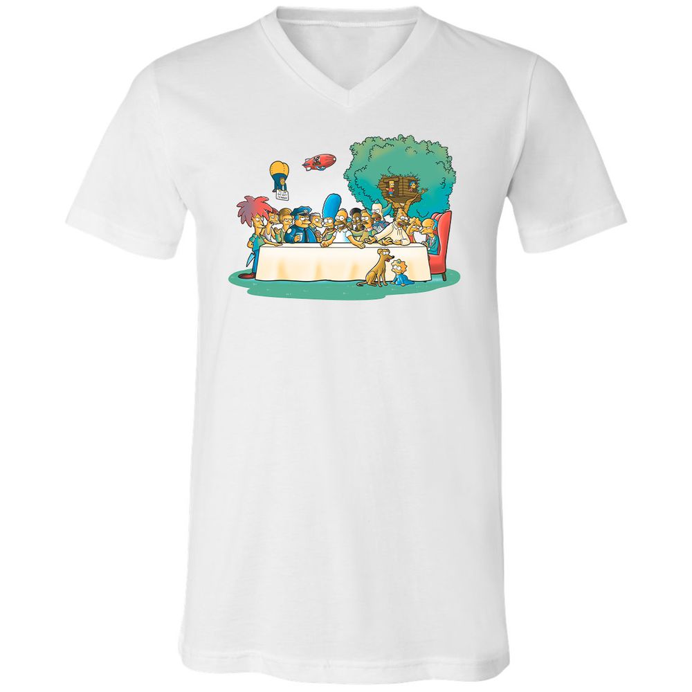 Unisex V-Neck T-Shirt - PPY3JAE6 - White - 5