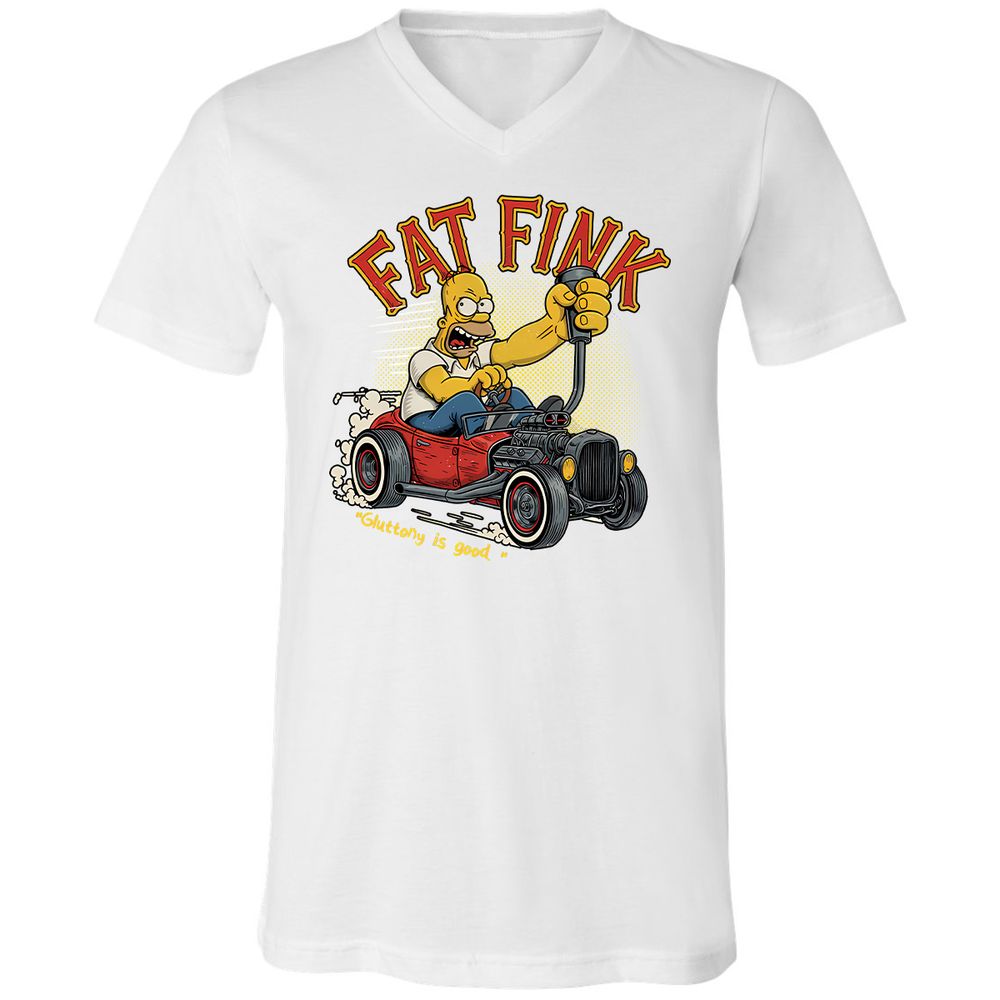 Unisex V-Neck T-Shirt - 6KG9UAWK - White - 5