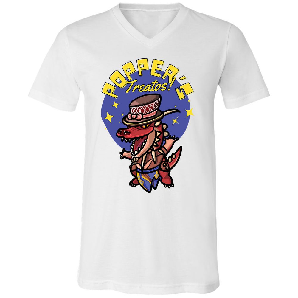 Unisex V-Neck T-Shirt - KR6FB83B - White - 5