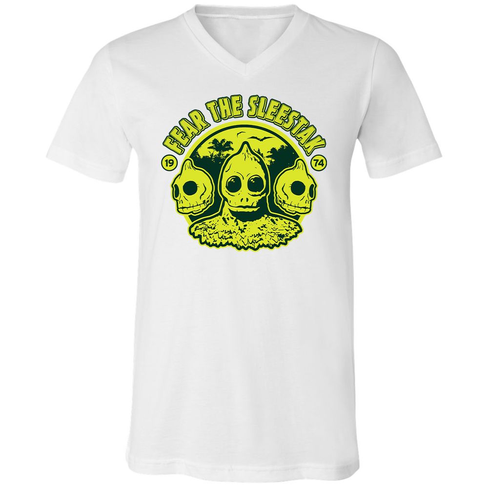 Unisex V-Neck T-Shirt - 43UXFTER - White - 5