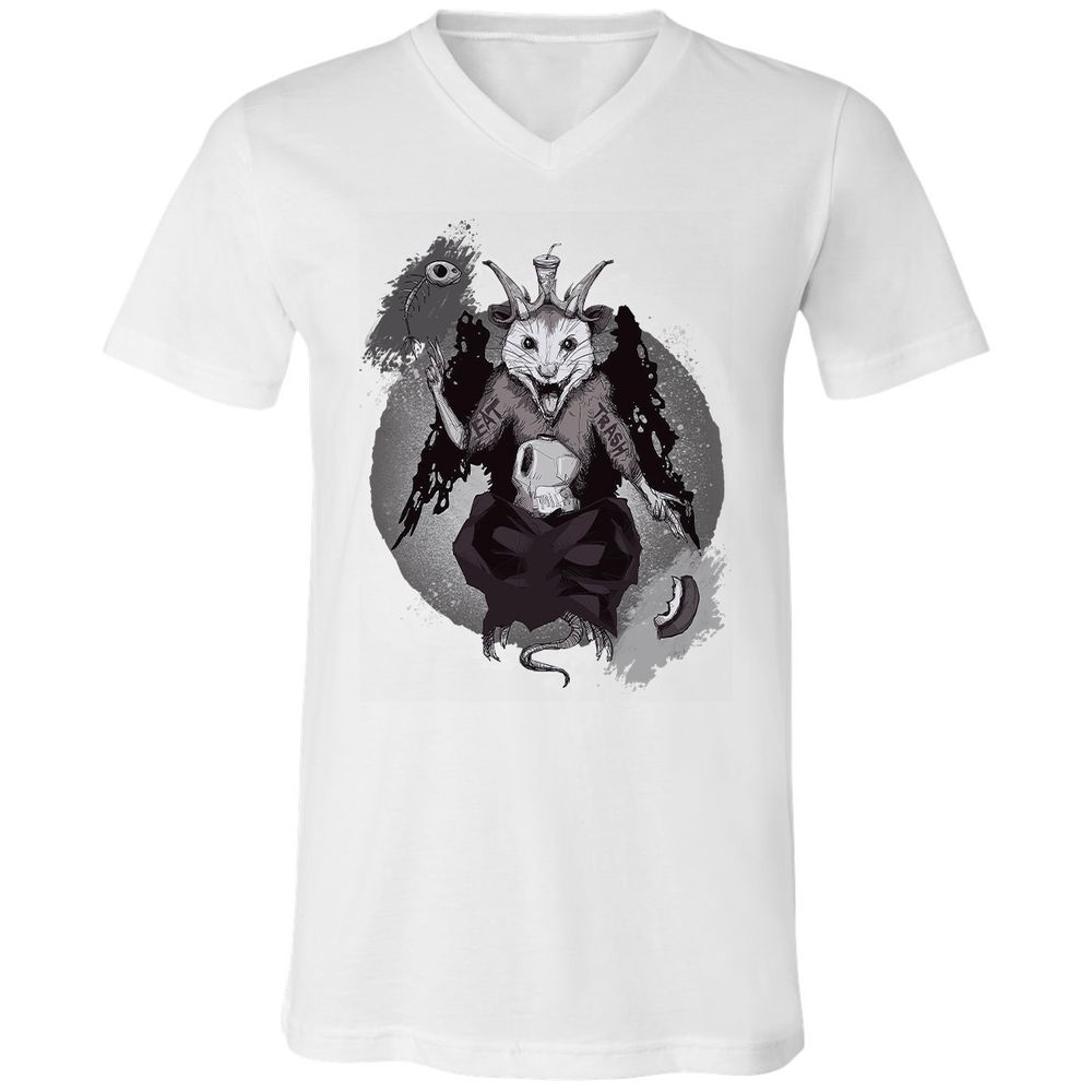Unisex V-Neck T-Shirt - XSYJXMVR - White - 5