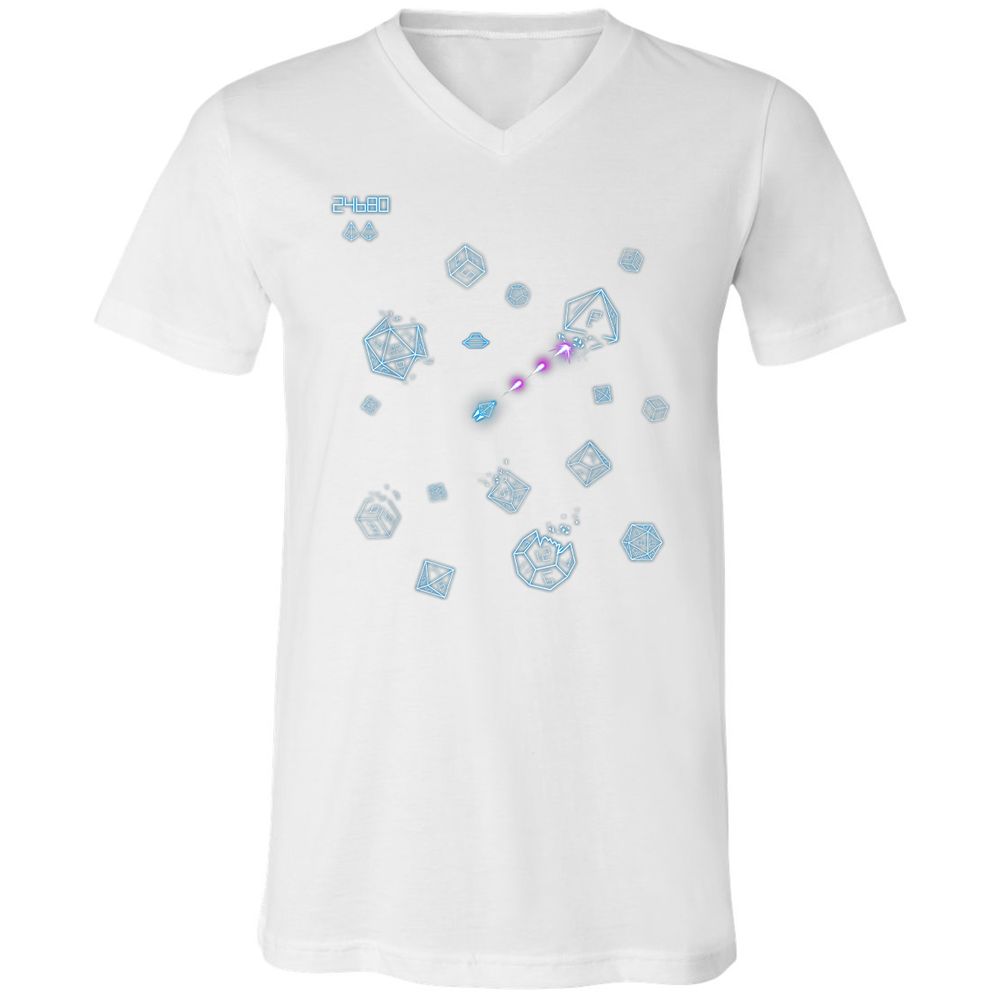 Unisex V-Neck T-Shirt - 65JWCWY1 - White - 5