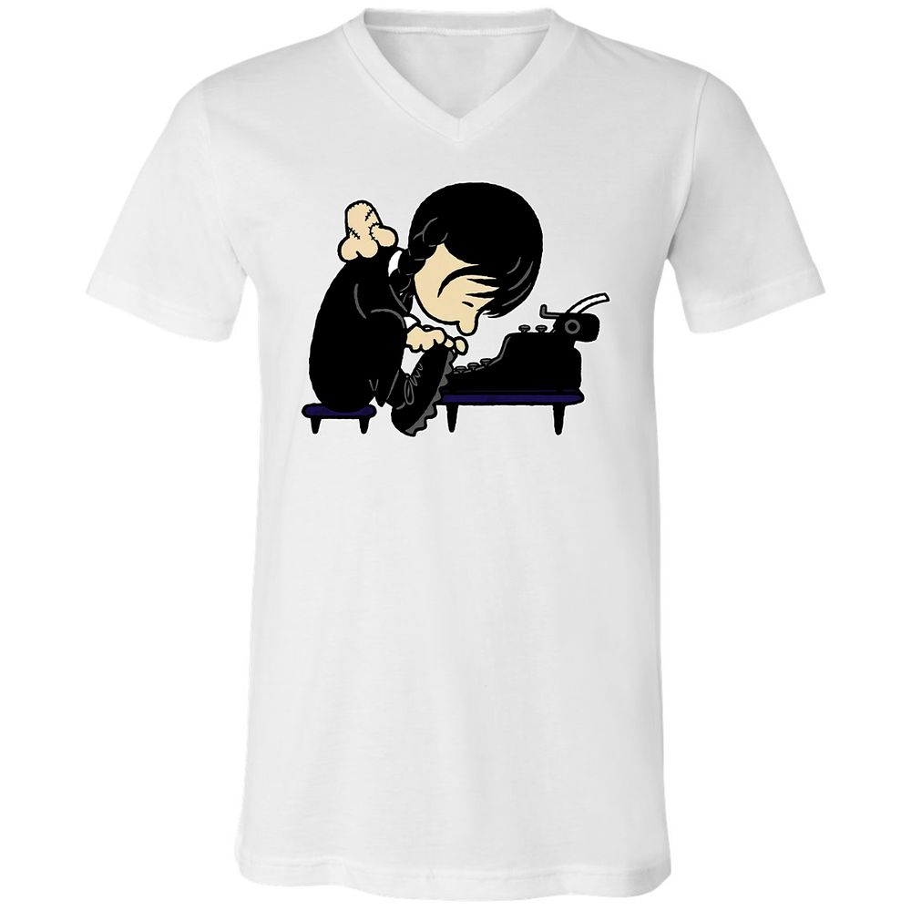 Unisex V-Neck T-Shirt - XN2BHXFV - White - 5