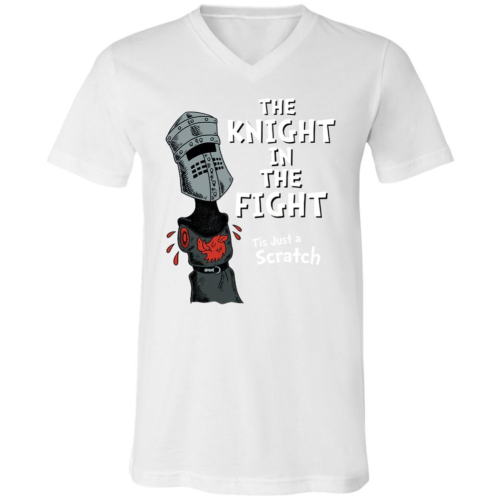 Unisex V-Neck T-Shirt - V66TJF4W - White - 5