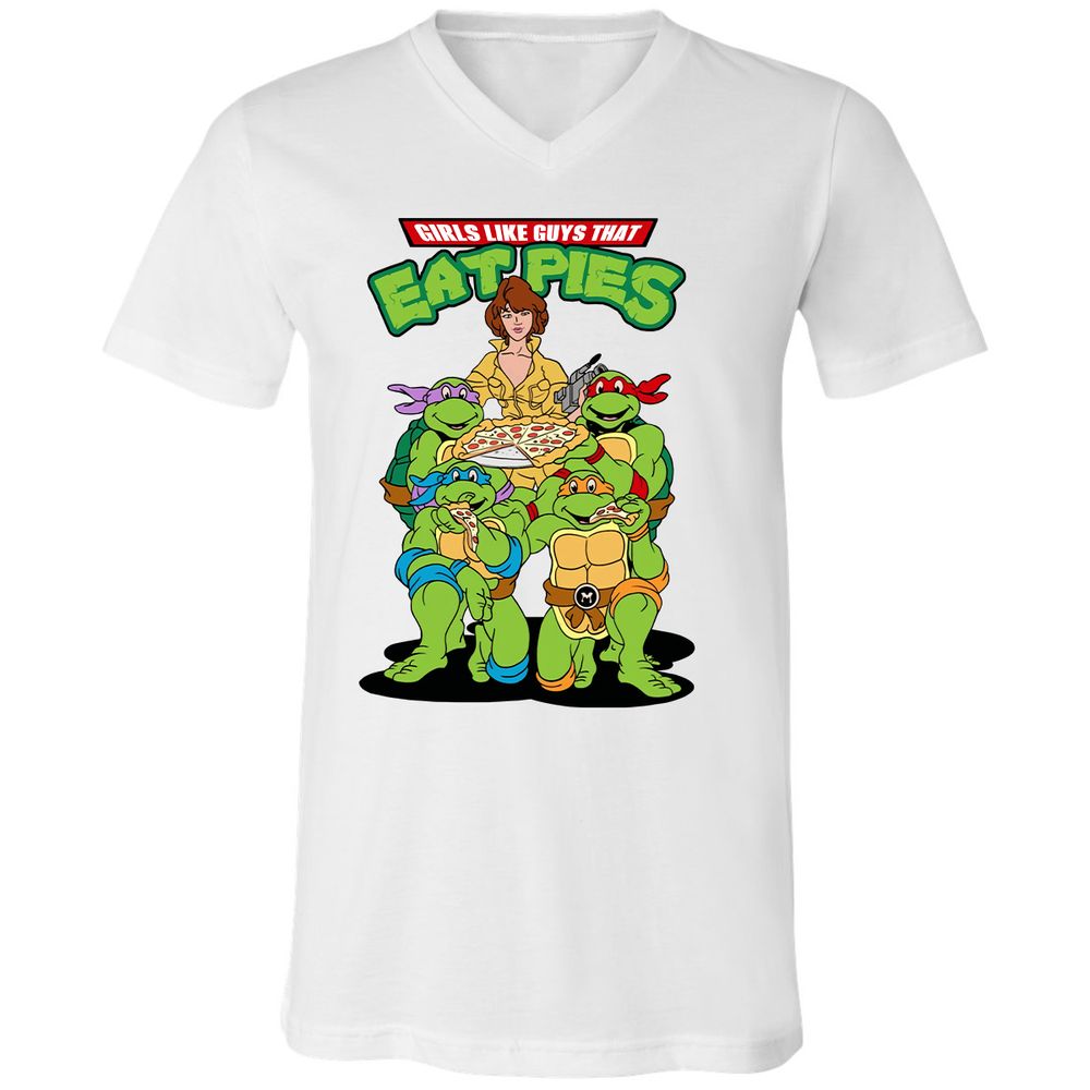 Unisex V-Neck T-Shirt - 1KW9T5ZF - White - 5