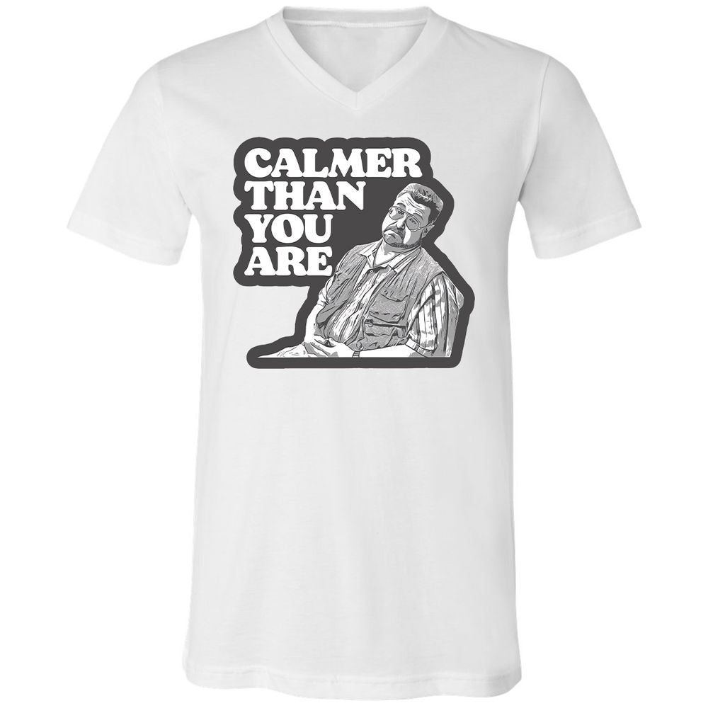 Unisex V-Neck T-Shirt - VKR9JJUW - White - 5