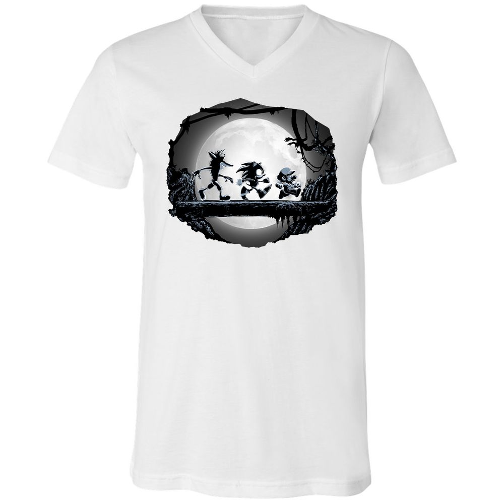 Unisex V-Neck T-Shirt - UA6Z4VUN - White - 5