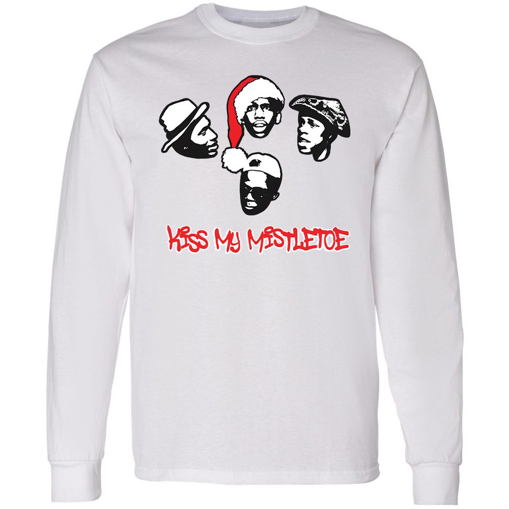 Kiss My Mistletoe Xmas Rap - White - 5