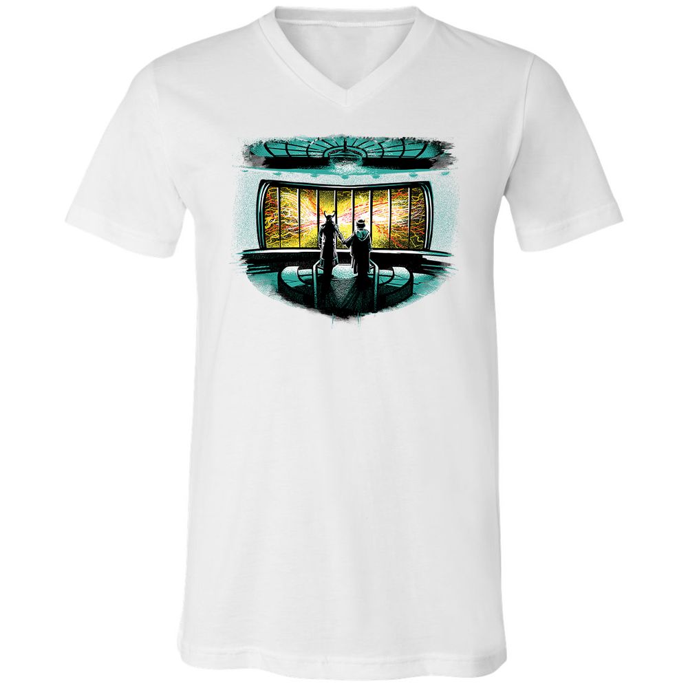 Unisex V-Neck T-Shirt - Z7SWCT78 - White - 5
