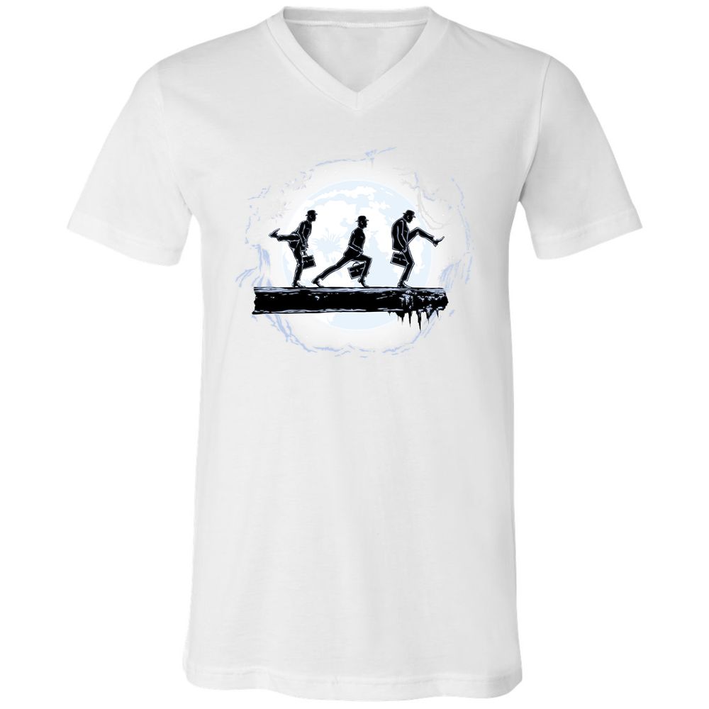 Unisex V-Neck T-Shirt - FXM7SQU2 - White - 5