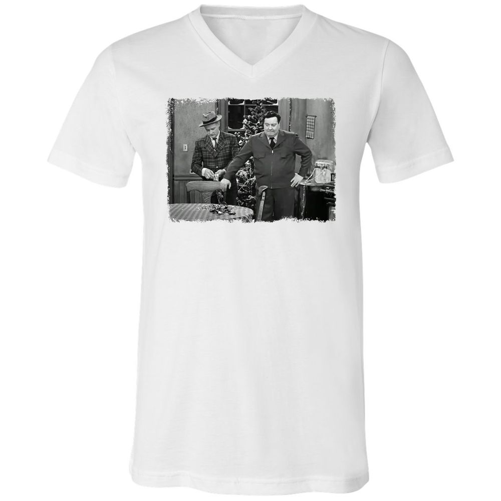 Unisex V-Neck T-Shirt - ZUZRZUPZ - White - 5