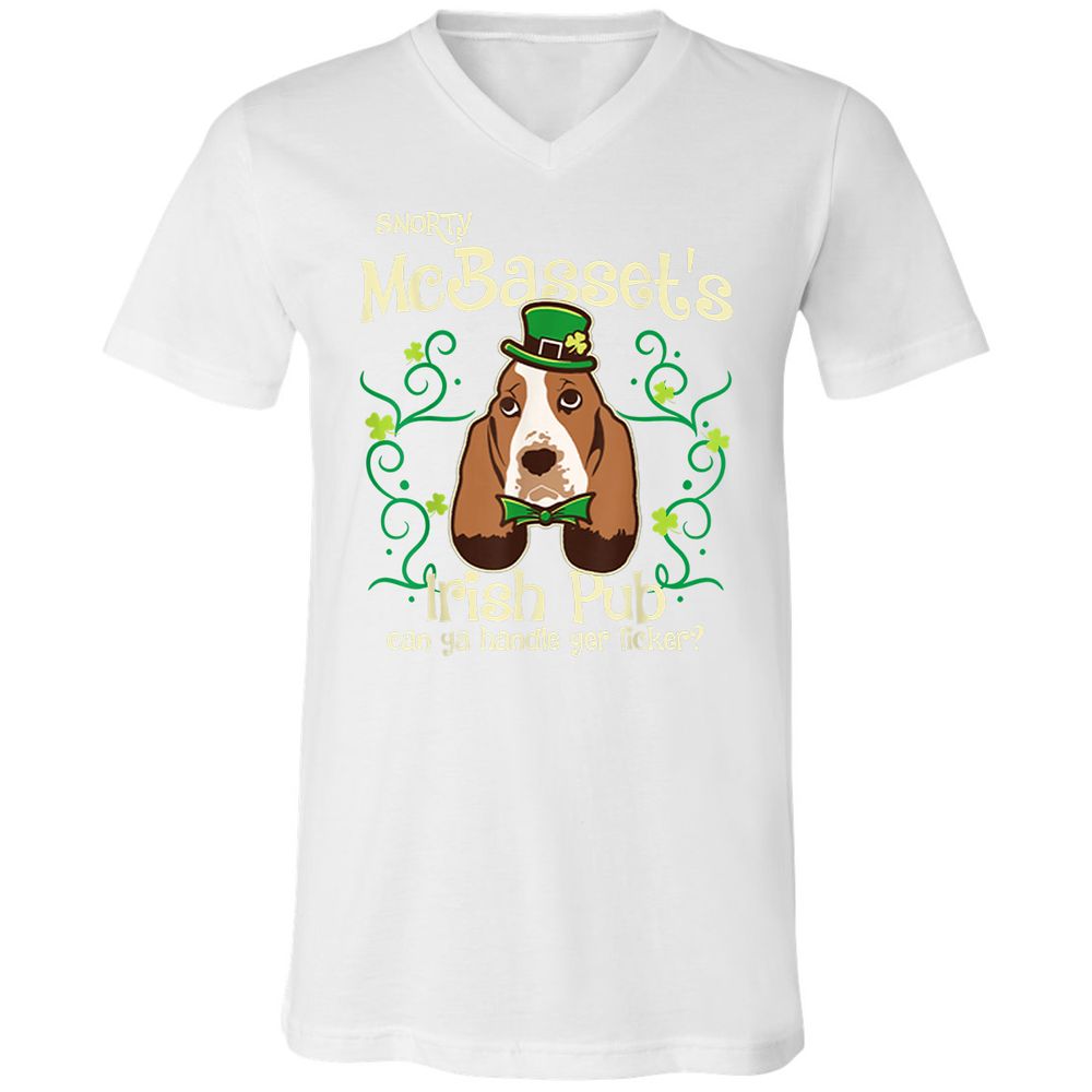 Unisex V-Neck T-Shirt - 9UGW7BHK - White - 5