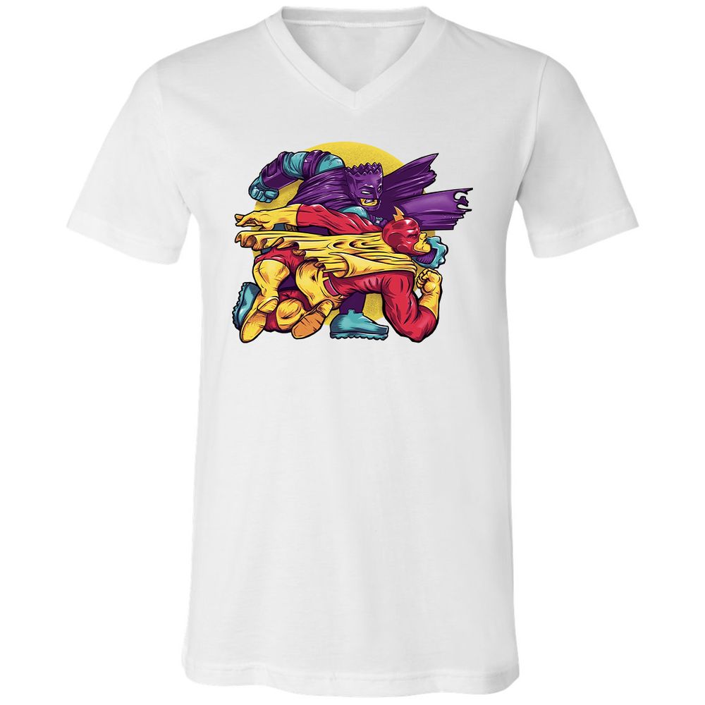 Unisex V-Neck T-Shirt - Y2S4BER6 - White - 5
