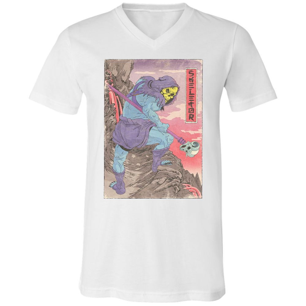 Unisex V-Neck T-Shirt - QTQ6VNSB - White - 5