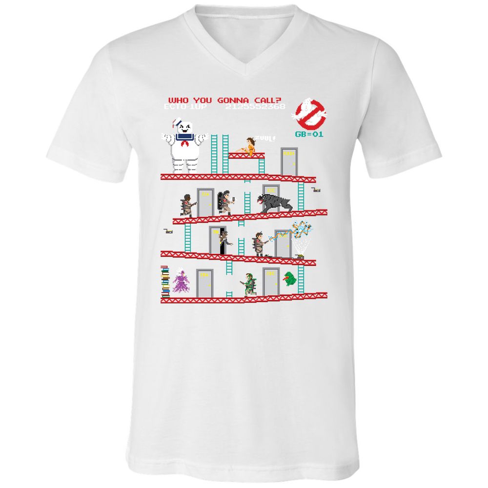 Unisex V-Neck T-Shirt - E274X3T8 - White - 5
