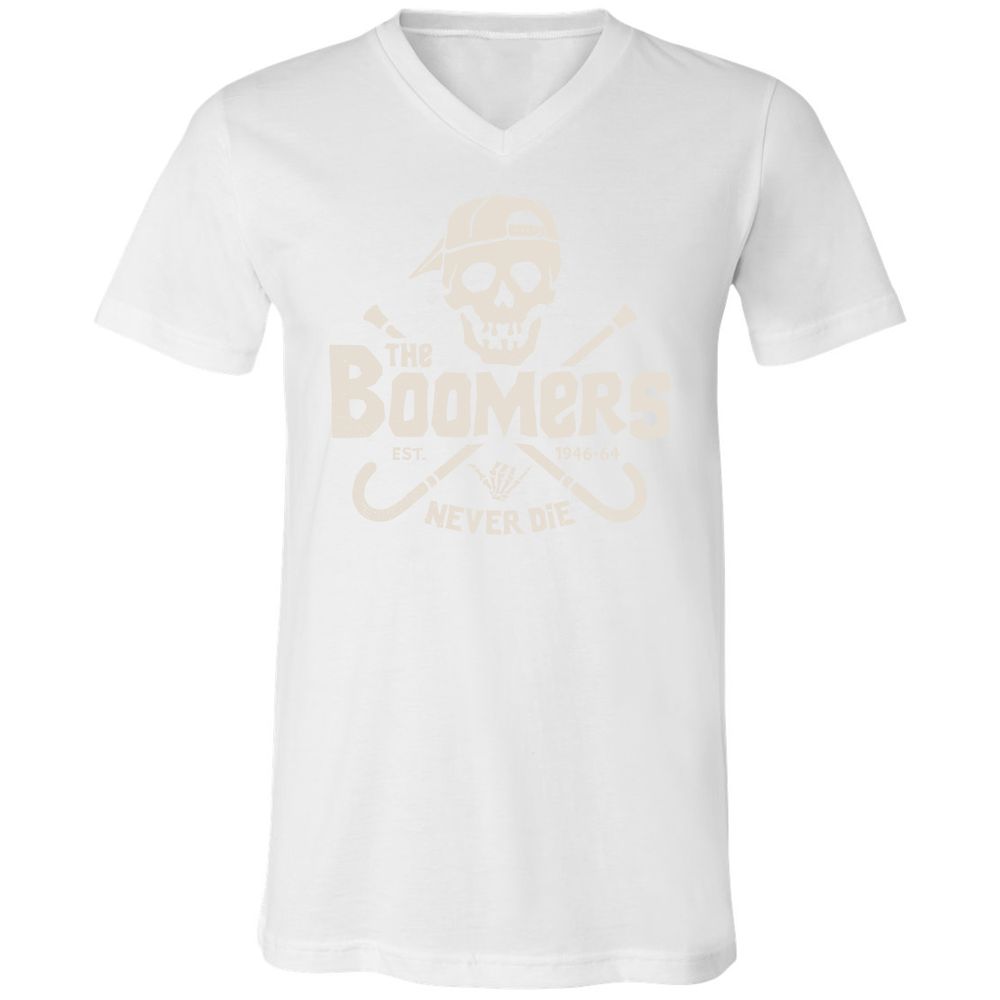 Unisex V-Neck T-Shirt - HS62EAC9 - White - 5