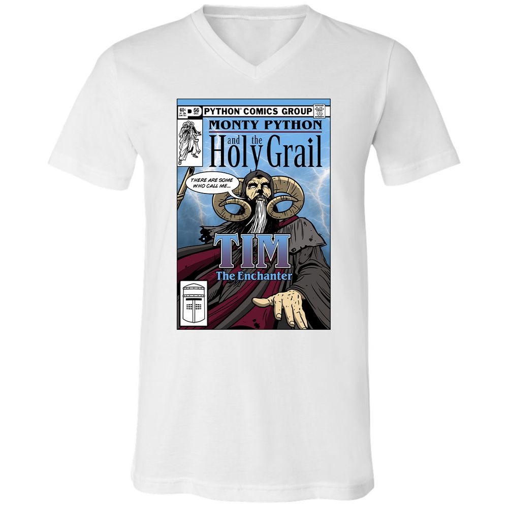 Unisex V-Neck T-Shirt - T24B1DHX - White - 5