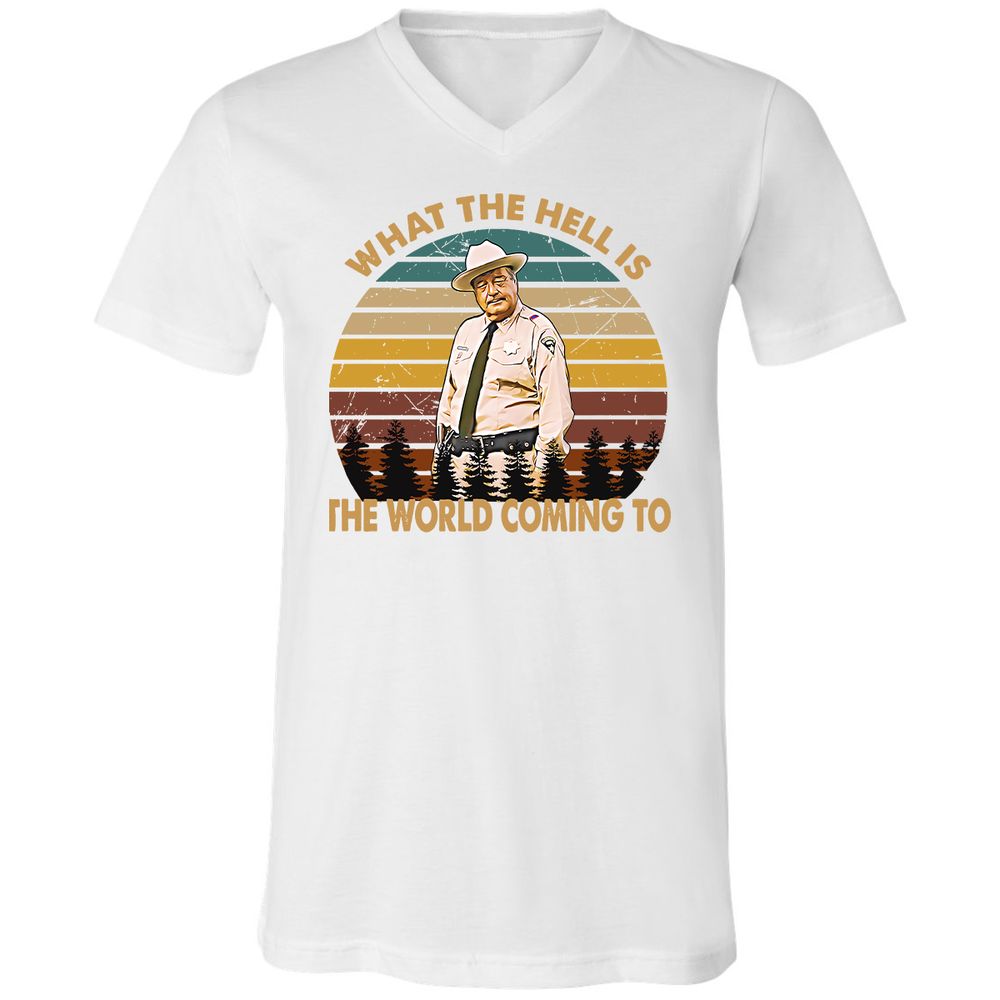 Unisex V-Neck T-Shirt - DZM1UDLM - White - 5