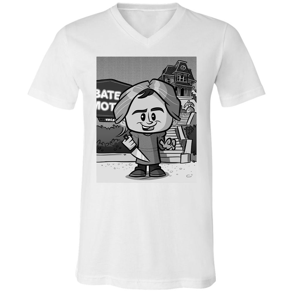 Unisex V-Neck T-Shirt - HRLF54QN - White - 5