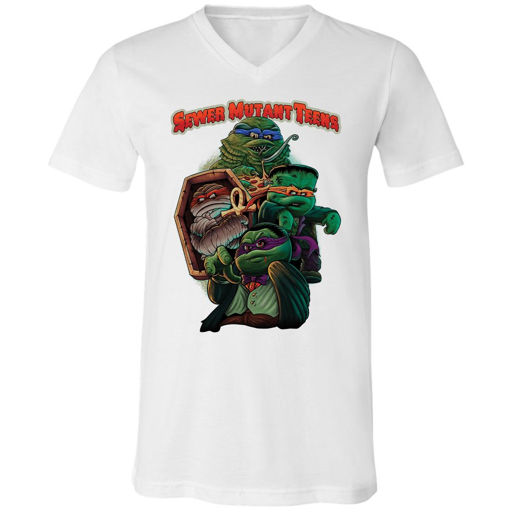 Unisex V-Neck T-Shirt - WX37A9XE - White - 5