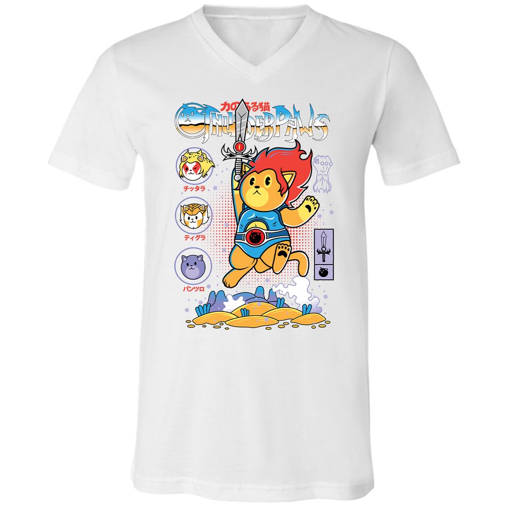 Unisex V-Neck T-Shirt - KFGYZAA2 - White - 5