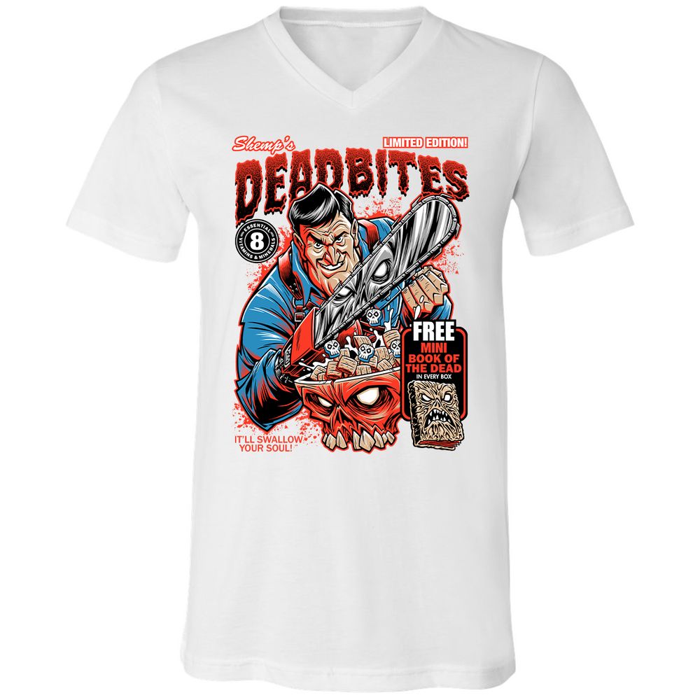 Unisex V-Neck T-Shirt - FWB1YVTZ - White - 5