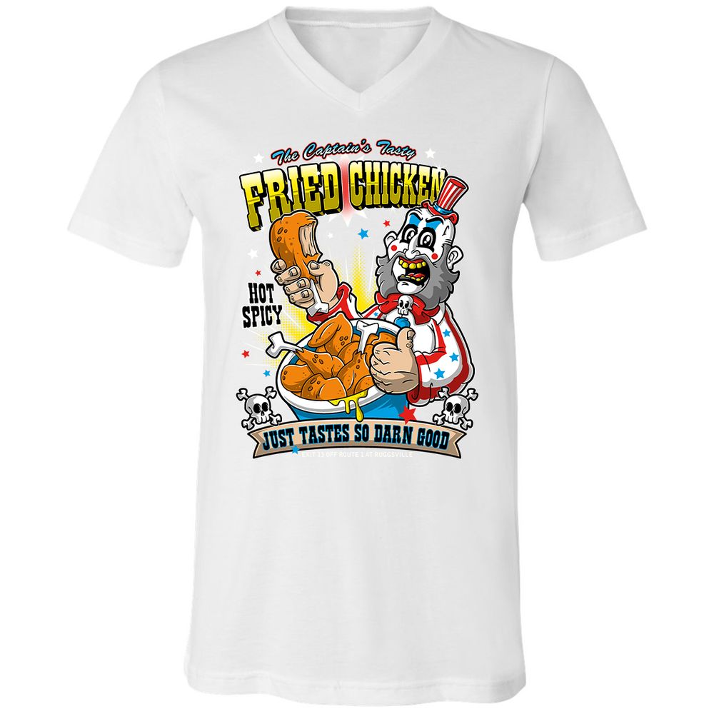Unisex V-Neck T-Shirt - AFTCLY4Q - White - 5