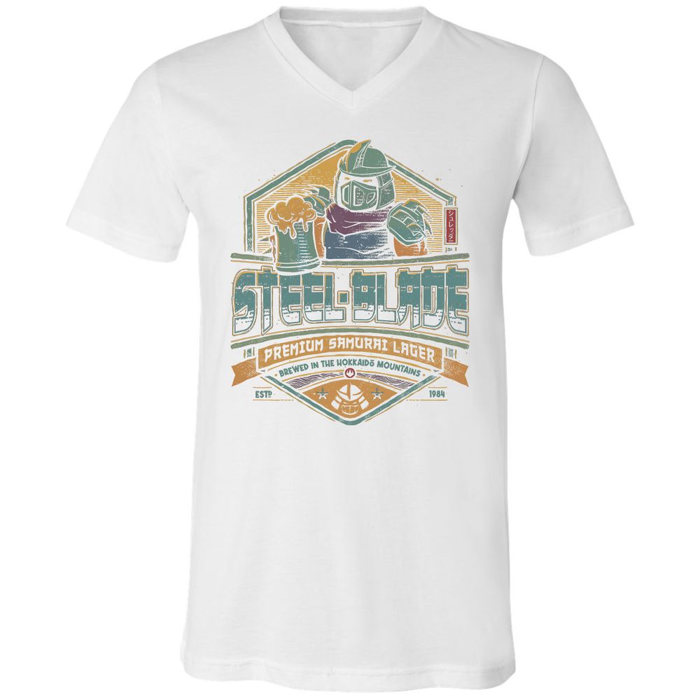 Unisex V-Neck T-Shirt - CQ81CDZS - White - 5