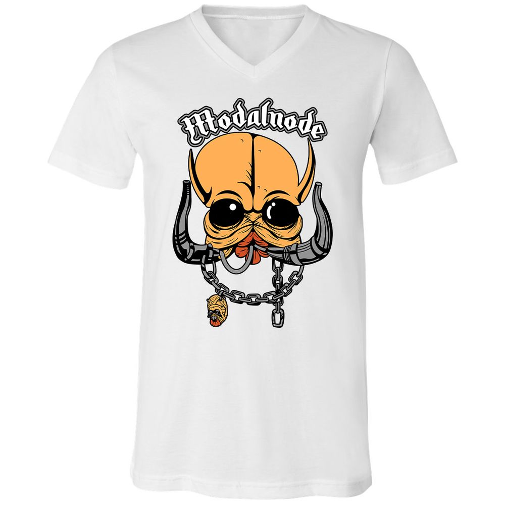 Unisex V-Neck T-Shirt - 57VV3UR9 - White - 5