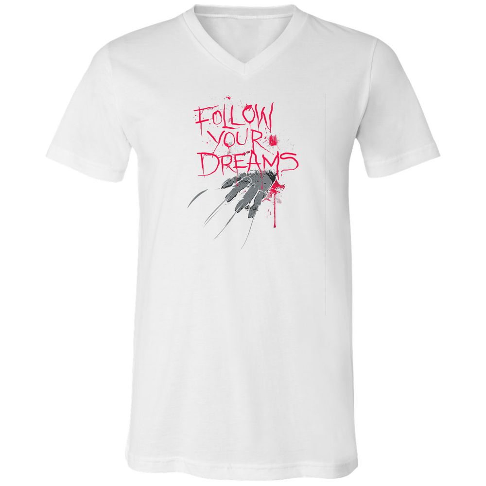 Unisex V-Neck T-Shirt - L1VKGMQK - White - 5